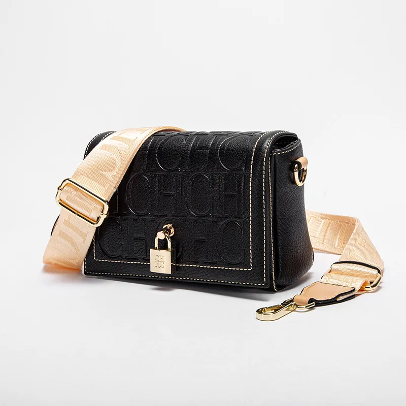 

2026 CHCH Letter Printing Design Fashion Classic Exquisite Craft Ladies Shoulder Bag PU Material Simple Women's Crossbody Bag