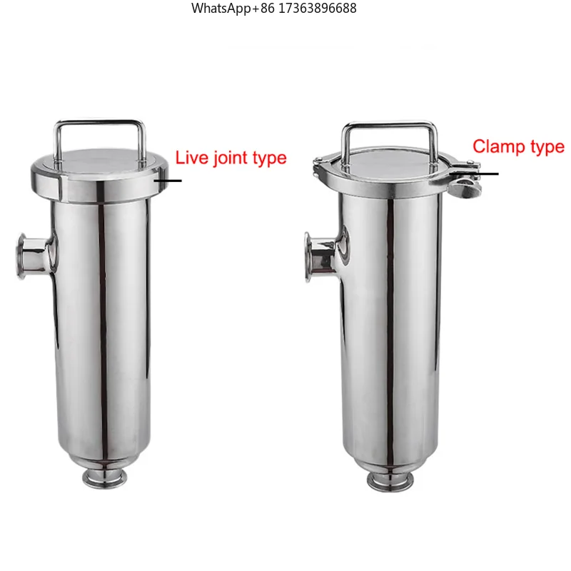 

32mm Stainless Steel Double Filter Clamp Pipe Quick Fitting Angle Flexible Filter for Water Clamp Type Structure
