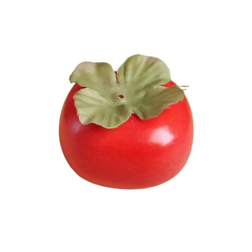 Food Model Mini Artificial Foam Persimmon Handicrafts Realistic Simulation Fruit Funny Vegetable Fake Persimmon Wedding Party