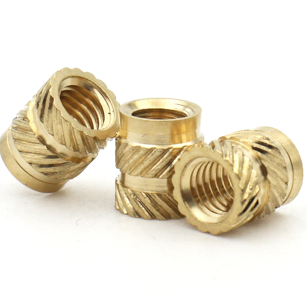 10/15/20/40/50/100pcs M1 M1.2 M1.4 M2 M2.5 M3 M4 M5 M6 M8 Thread Knurled Brass Heat Insert Nut Copper Embedment Embed Parts Nuts image 5