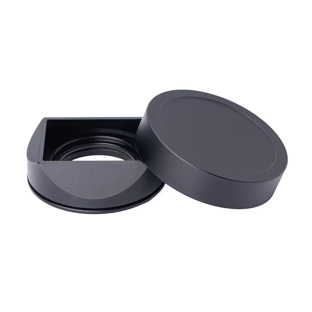 金属製レンズフード-ブラック-シルバー-シェーディング-カバー-スクエア-ライトシールド-キャップ付き-富士フイルム-xf27-f28-ii-xf23-レンズ用-lh-xf27-交換用