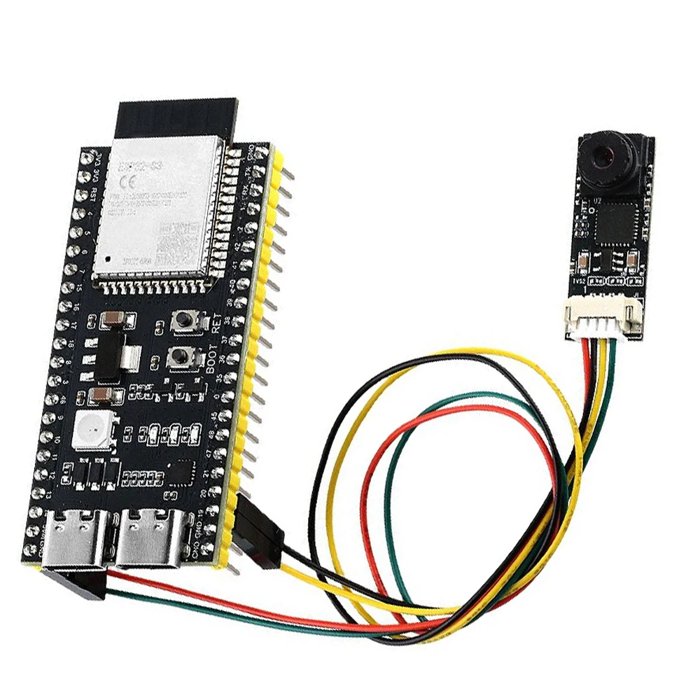 Nova Placa de Desenvolvimento ESP32-S3 N16R8 com Kit de Módulo de Câmera USB 720P 1280*720 1MP 65 Graus para Android Win 10 11 ESP32S3 IOT