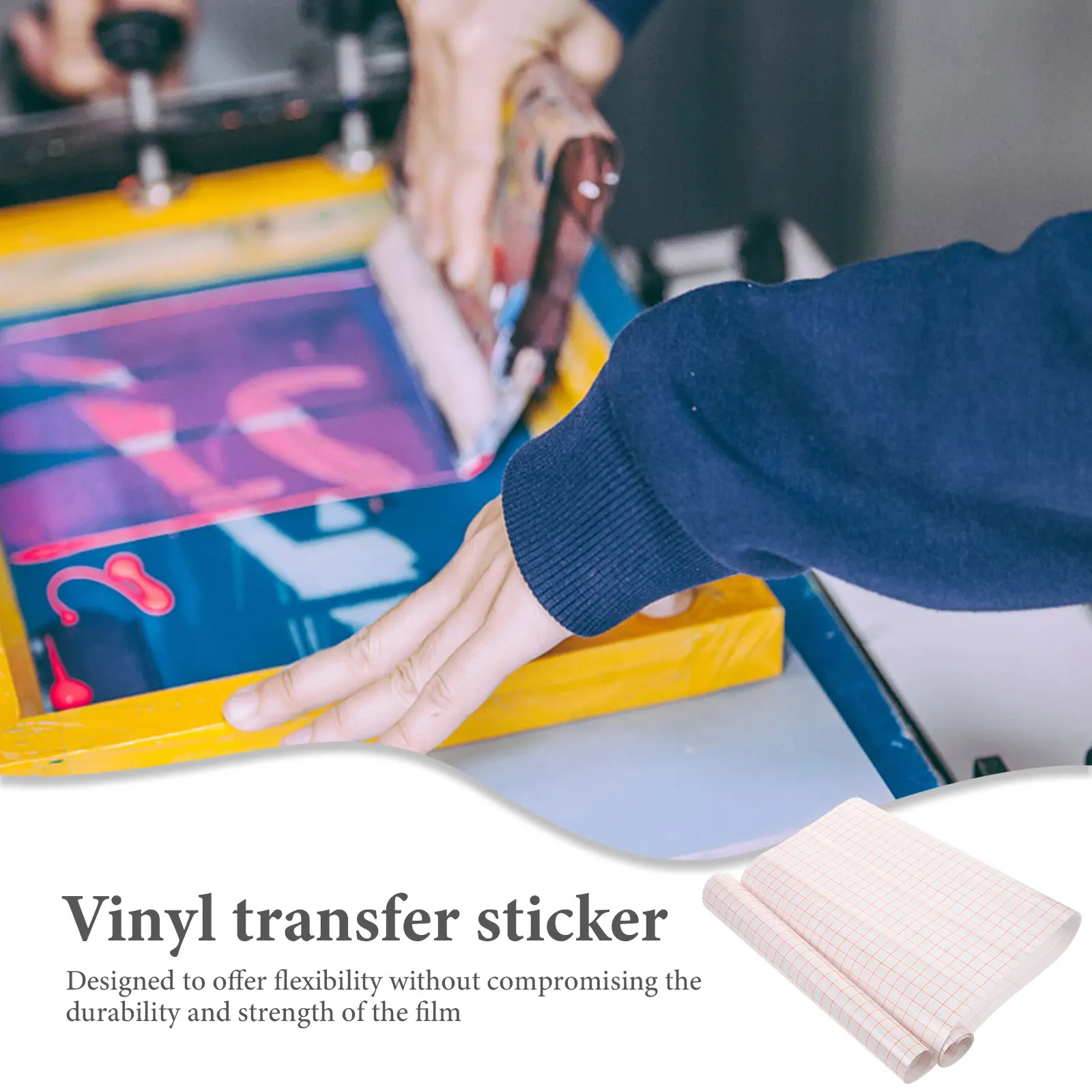 

PVC Positioning Membrane Adhesive Transfer Tape Self Tapes Heat Film for Vinyl Grid Design