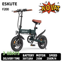 ESKUTE F200 Adult Electric Bicycle 250W Motor 36V7.8AH Battery 14 inch Foldable EBike Max speed 40KM/H