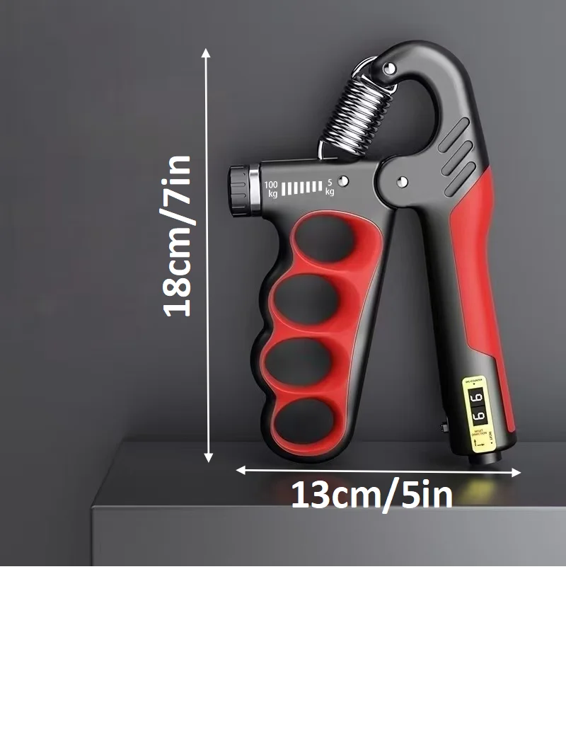 Adjustable Mechanical Counter Hand Gripper for Muscle Exercise Fitness Hand Strength Training Gym Workout Tool