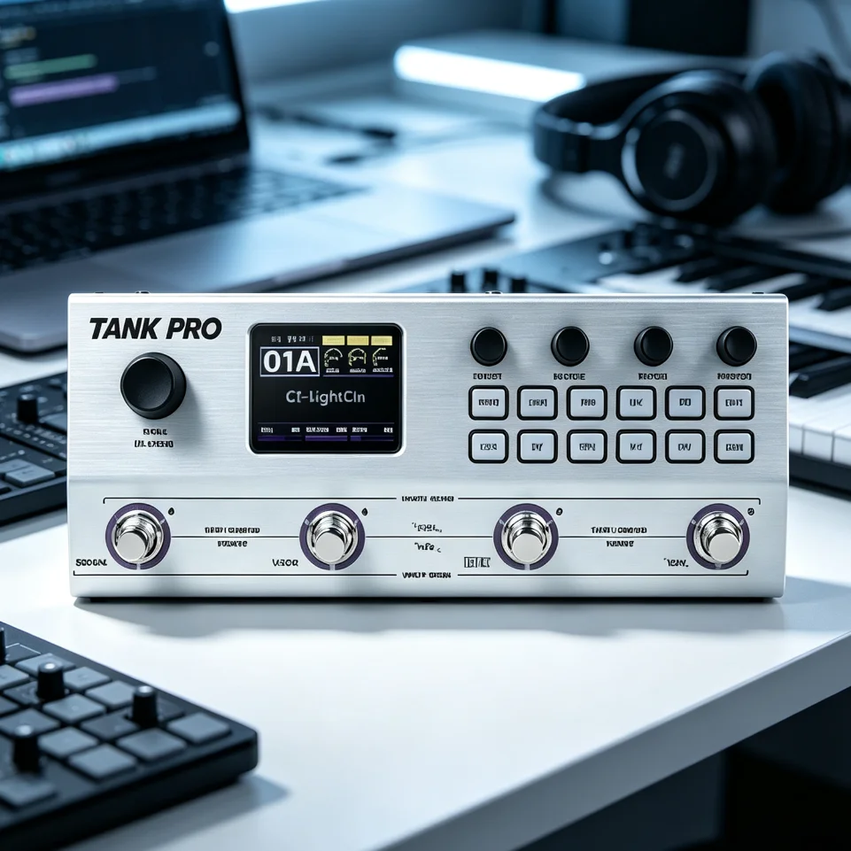 M-VAVE Tank Pro Electric Guitar Multi Effects Simulation Drum Pedal Bass Amplifier Machine Accompaniment Distortion Overdrives