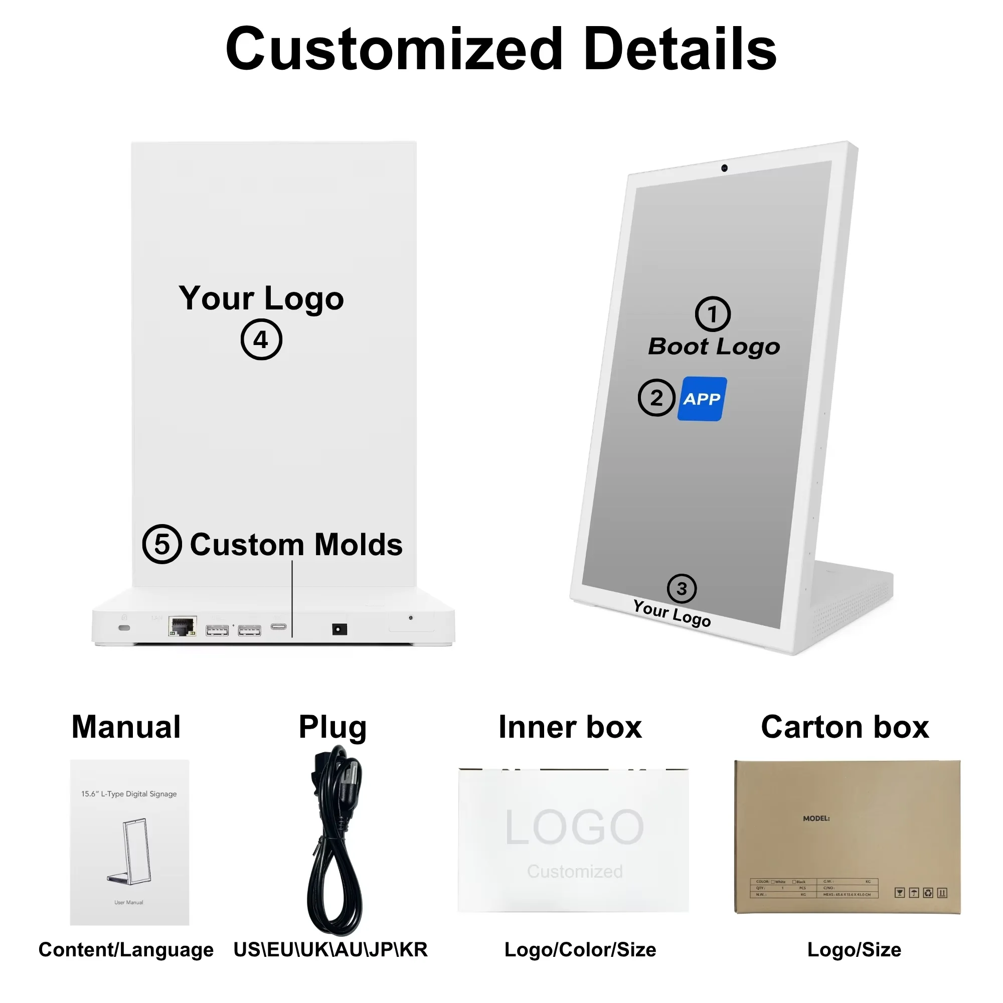 Tablet POS de 15,6 Polegadas com Android 15, 8 Núcleos, 4G+64G, Suporte para Loyverse, Quiosque de Autoatendimento em Forma de L