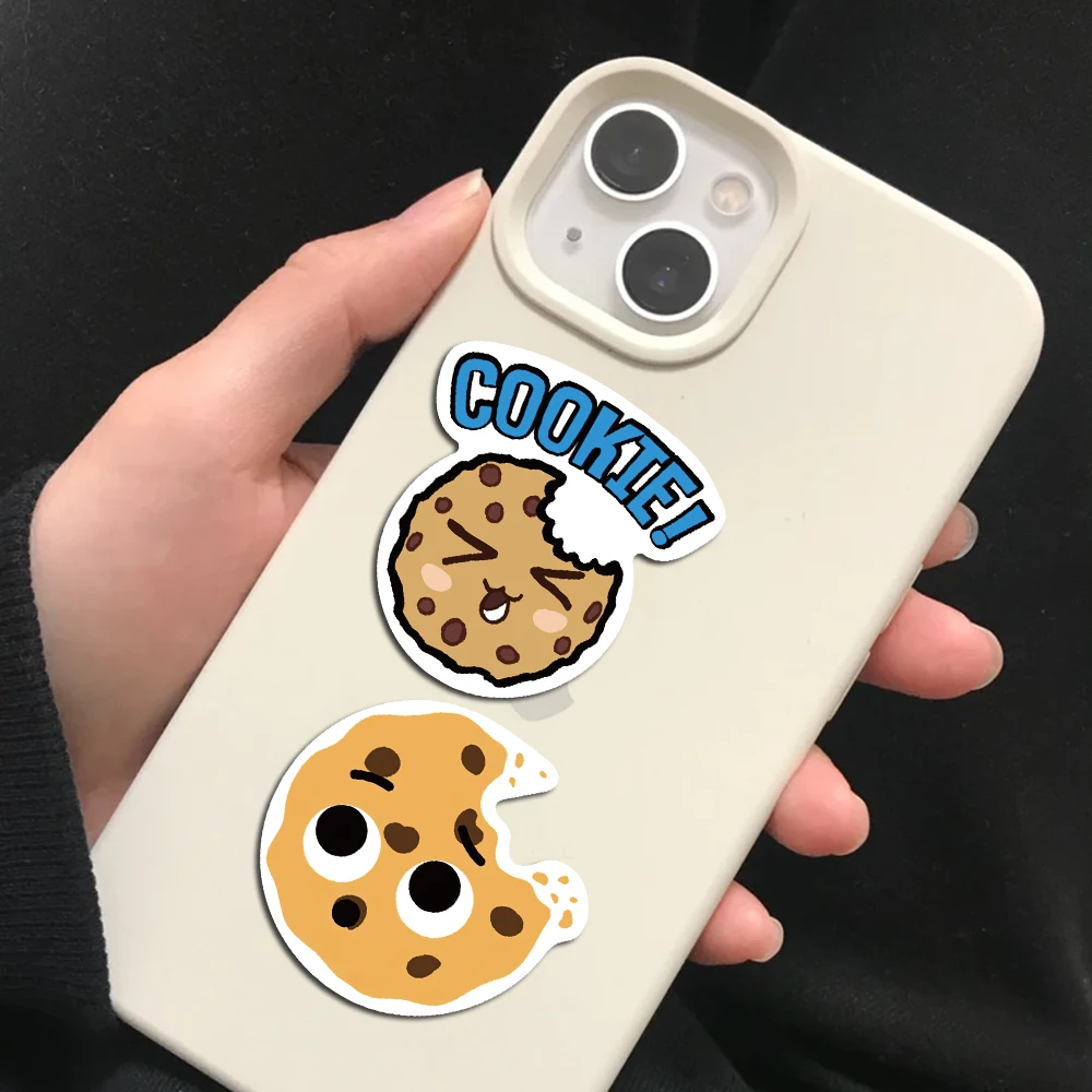 50PCS Cookie Biscuit Cartoon Food Stickers Vintage For DIY Kids Notebook Luggage Motorcycle Laptop Refrigerator Decal Toys