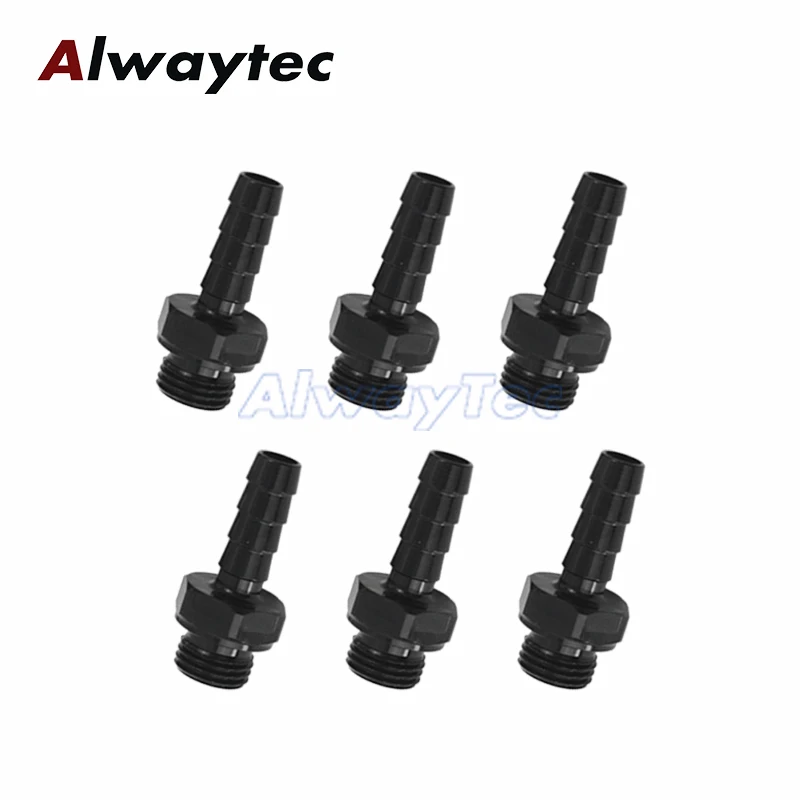 Quick Connect Male 15,82 mm Quick Disconnect Male Fitting Adapter Aluminium Zwart