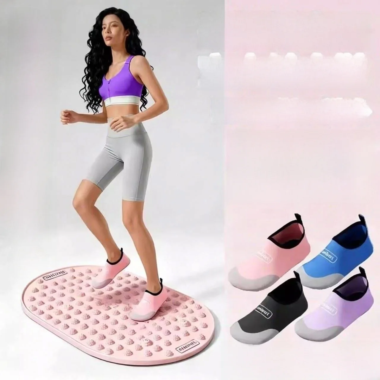 

Женские кроссовки для йоги и фитнеса: мягкая подошва, нескользящие, для занятий в зале, дома, для скакалки, бесшумные