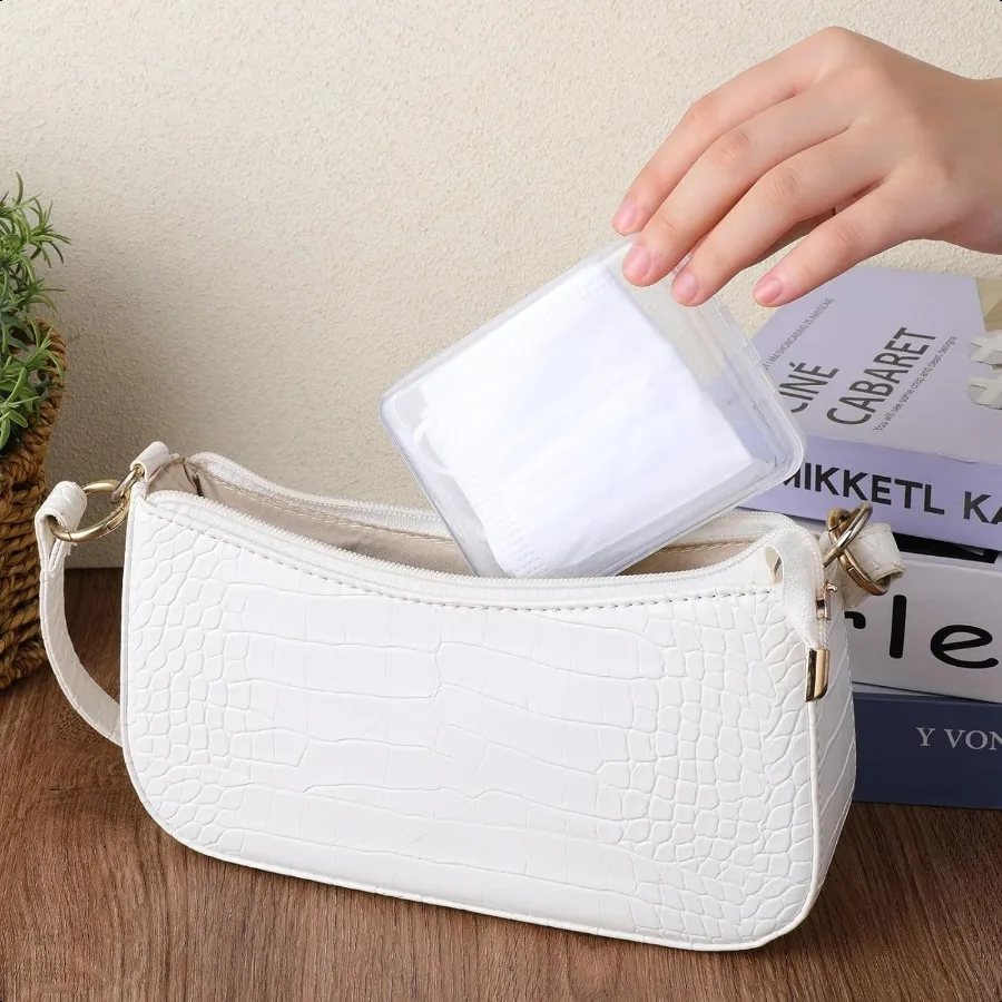 กล่องใส่ทิปสำหรับเดินทาง 3 ชิ้น กล่องใส่ทิปพกพาสำหรับเดินทาง ที่ใส่แผ่นสำลีขนาดพกพา กล่องใส่ทิปสำหรับเครื่องสำอาง กล่องใส่ฟองน้ำสำหรับเครื่องสำอาง