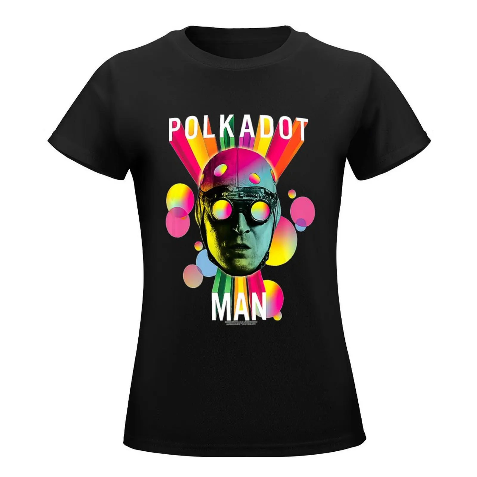 The Suici.de Squa.d Polkadot Man Head T-Shirt Female clothing vintage clothes anime clothes summer clothes for Women