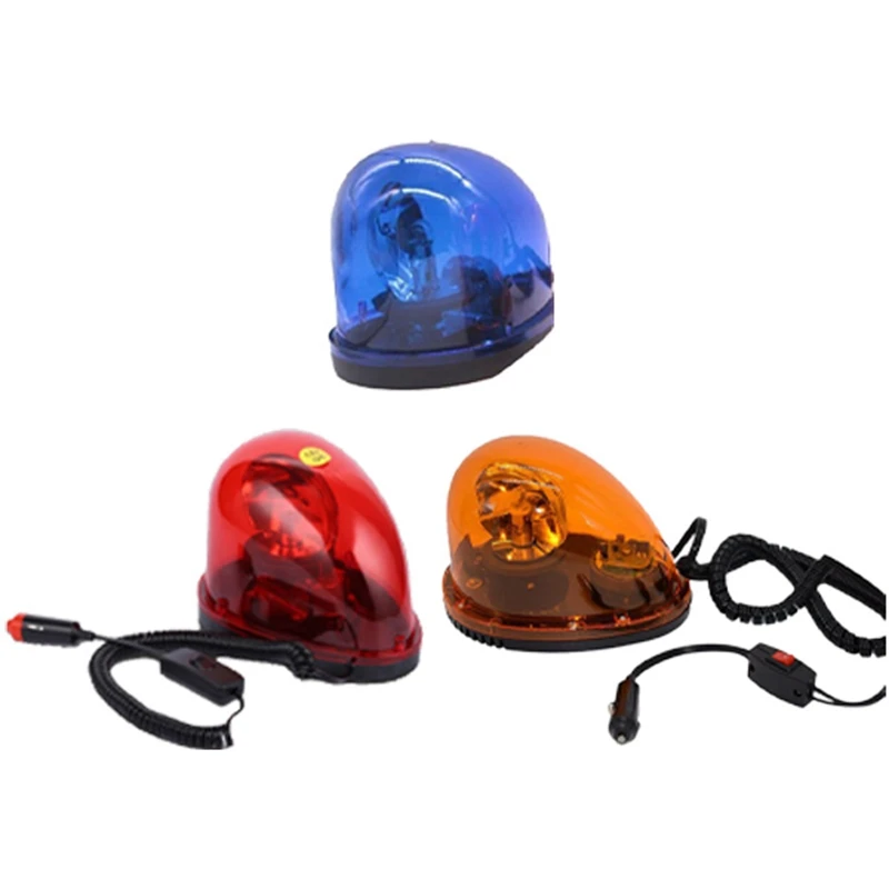 12V Snail-Type Rotating Car Alarm Lights Warning Light Ceiling Light Strobe Light Universal For Automobiles