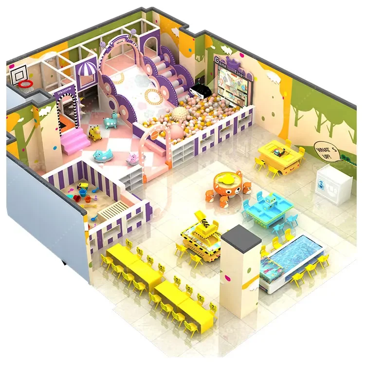 Large children amusement playroom Commercial kids soft play center indoor playground equipment