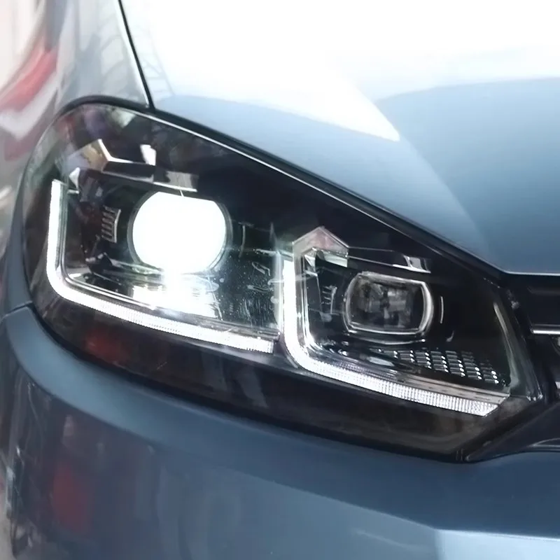 

Светодиодная фара для Volkswagen vw Golf 6 GTI R20 2010-2013, модифицированная линза, передний фонарь, дневные ходовые огни, указатель поворота