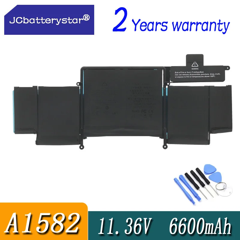 

JC New A1582 A1493 Laptop Battery For Apple MacBook Pro 13" Retina A1502 2013 2014 2015 Year 020-00010 Free Tools