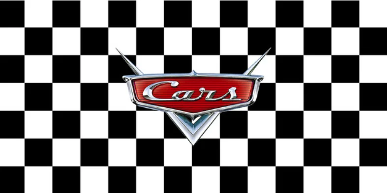 Disney Xe Ô Tô Đua Chụp Ảnh Phông Nền Lightning McQueen Hoạt Hình Sinh Nhật Photozone Tròn Photocall Con Nền Bé Trai