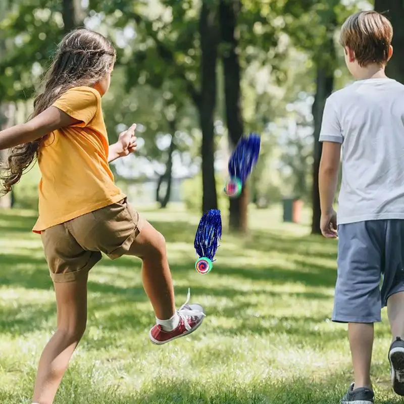 Foot Shuttlecock Foot Sports Outdoor Jianzi Game Funny Foot Sports Outdoor Game Colorful Indoor And Outdoor Shuttlecock For Leg