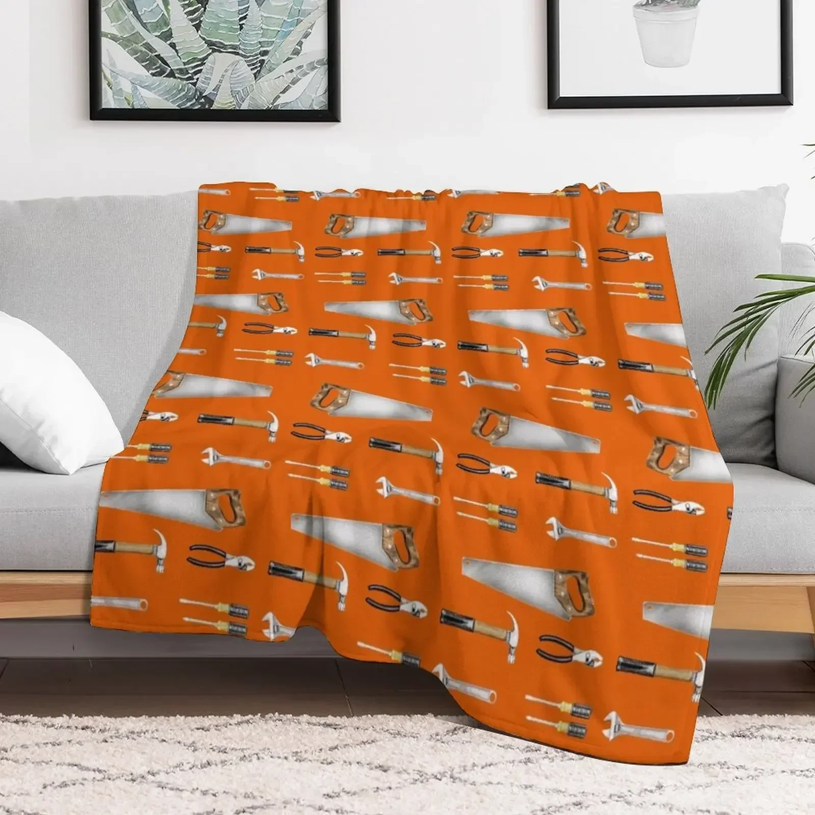 

Handyman tools Throw Blanket Retros Beach Thermal Blankets