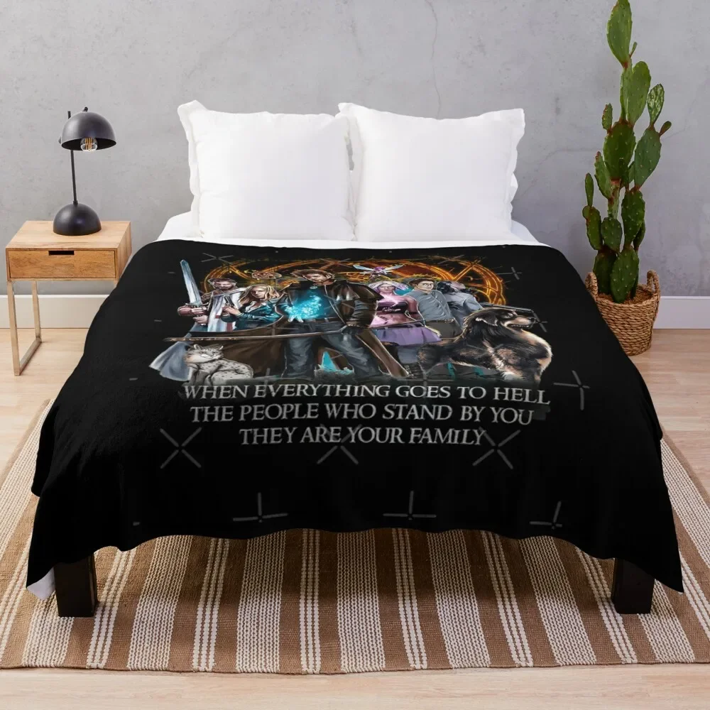 

Harry Saving The World With Friends Dresden Files \t Throw Blanket Warm Comfortable Blanket Gift for Parents Friends