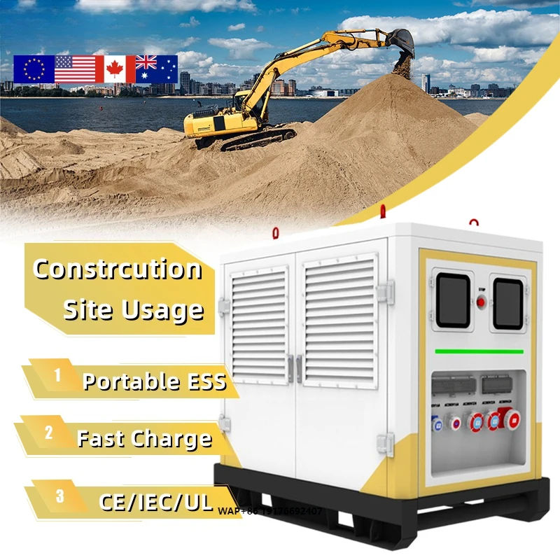 High Voltage 75kWh Mobile Energy Storage Off Grid Generator System for Construction Site Use Industrial Energy Storage System