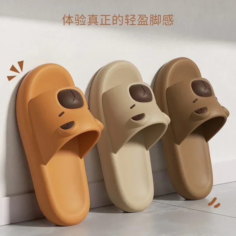 

2025 новые крутые тапочки для женщин, милые детские тапочки с героями мультфильмов для мужчин, летняя уличная одежда, домашние противоскользящие семейные домашние сандалии