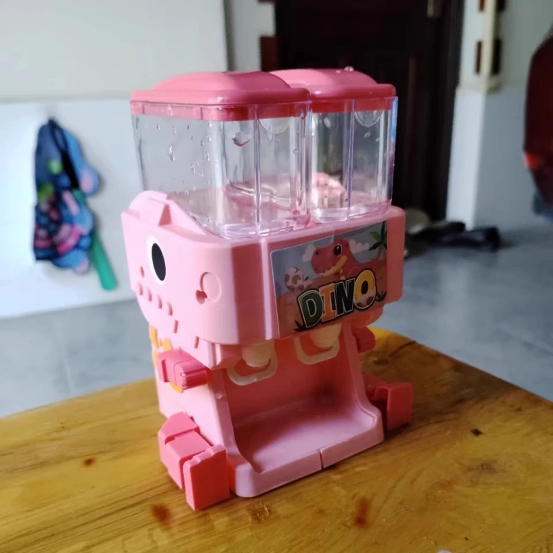 Brinquedo dispensador de água de dupla temperatura de dinossauro: simula fabricação de bebidas quentes/frías. Mejora o desenvolvimento de role-play e habilidades sociais da cozinha