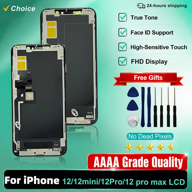OLED Screen For iPhone 12 LCD 12 Pro Display Digitizer Assembly Incell For iPhone 12 Pro Max Display 12Mini LCD Replacement Part
