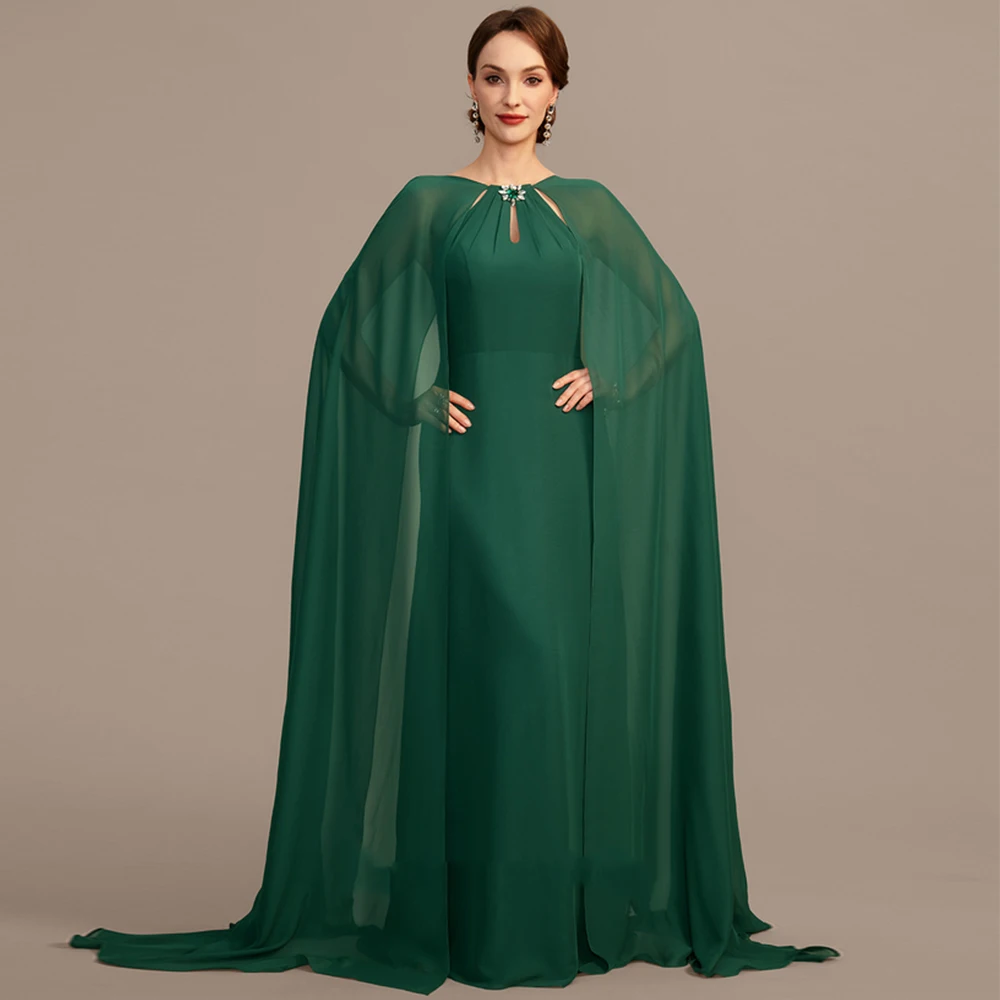 

Charming Mother of the Bride Dresses Exquisite A Line Green Wedding Guest Gowns Chiffon Elegant Dress Women Wedding Party Summer