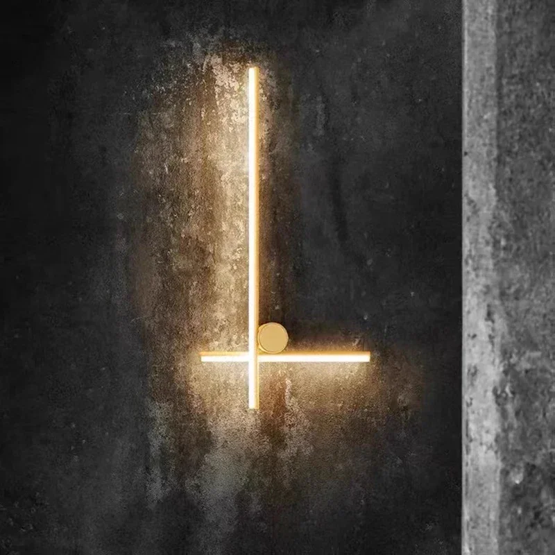 

Flos Italy Minimalist Wall Lamp LED Long Wall Lamp for Living Room Bedroom Bedside Aisle Bathroom Light