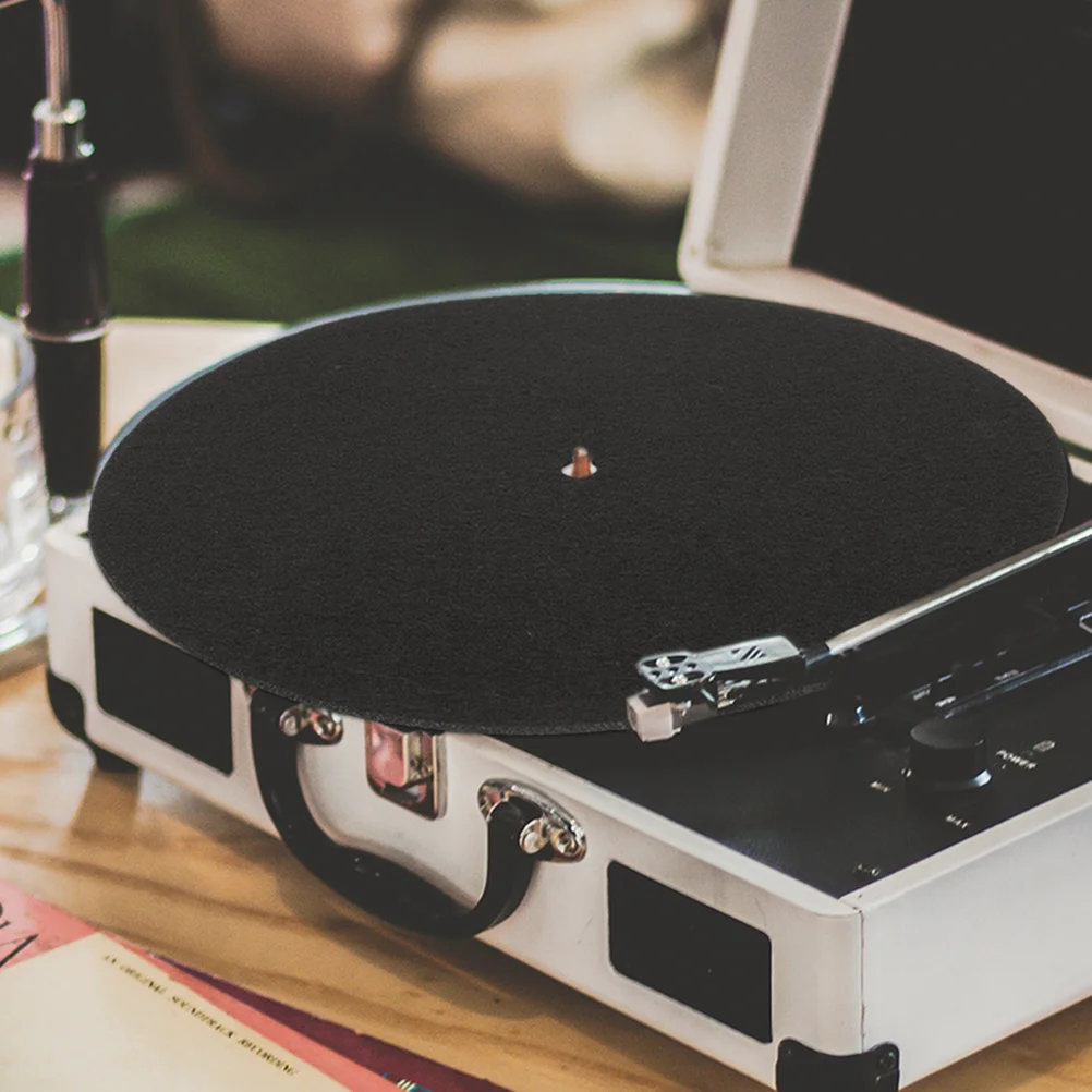 

2Pcs Vinyl Record Player Pad Soft Felt Material Protective Turntable Mat Keeps Records Clean and Safe Turntable Mat