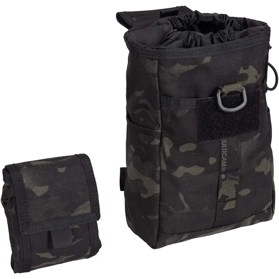 Tactical Molle Dump Pouch Drawstring Magazine Utility Pouch Folding Dump Pouch Waist Bag Edc kit Tactical Equipment