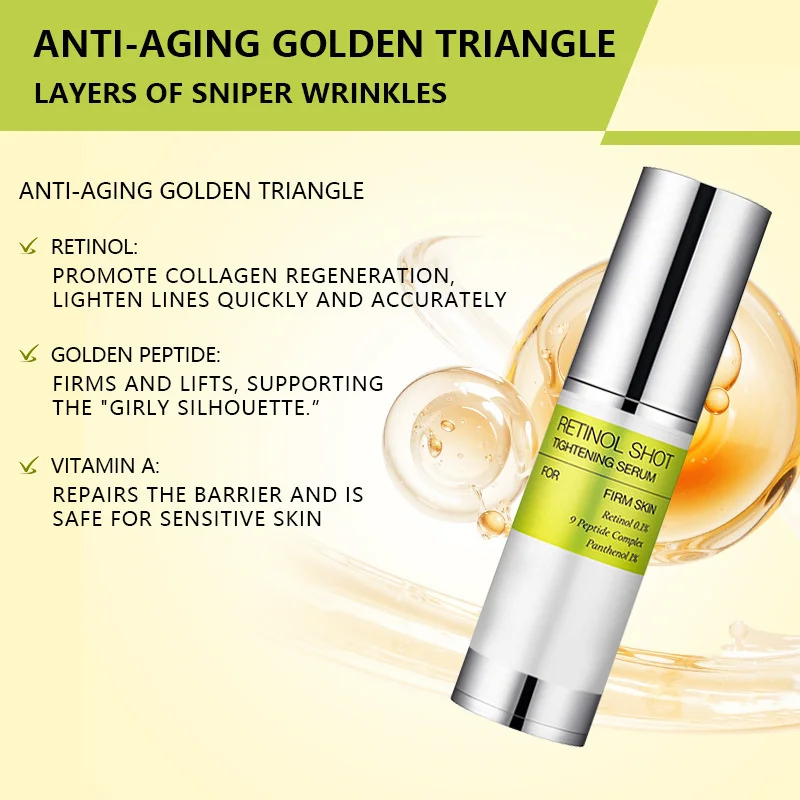 Retinol Shot Tightening Serum For Face Hydrating Moisturizing And Skin Firming Daily Anti Aging Skincare