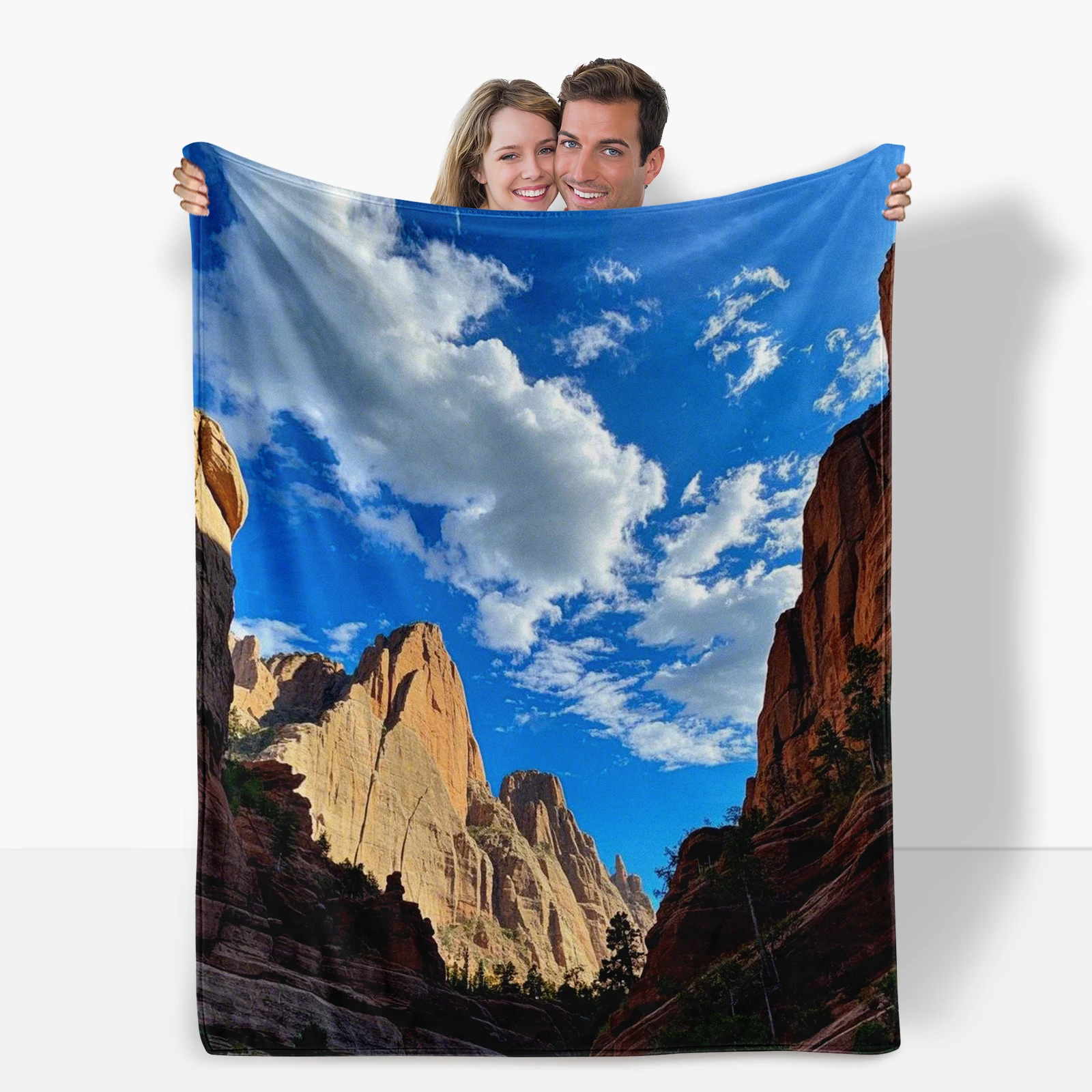 Inspired By The Majestic Rocky Cliffs Of America This Blanket Brings Nature's Grandeur To Your Home