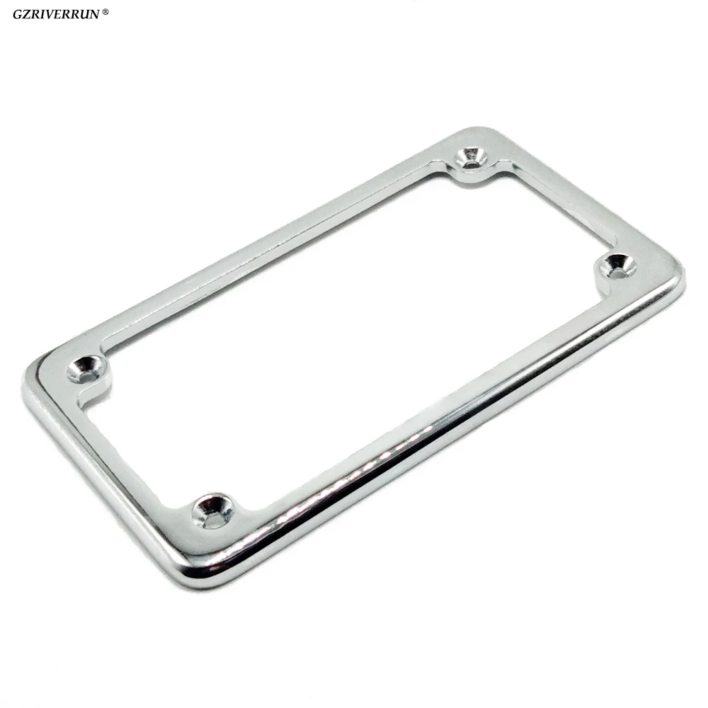 Chrome Steel Motorcycle Plates Holder License Frame 4x7inch Motor Bike Scooter Chopper Number Accessories for Honda X4 ...