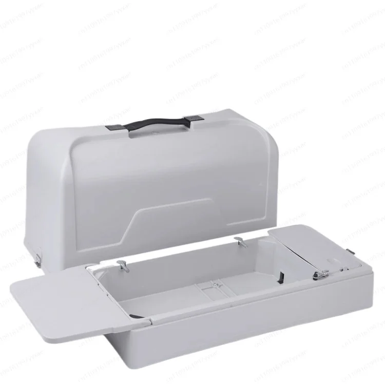 Oldfashioned for home sewing machine pvc box bottom seat restoration portable desktop electric dustproof box satchel storage box