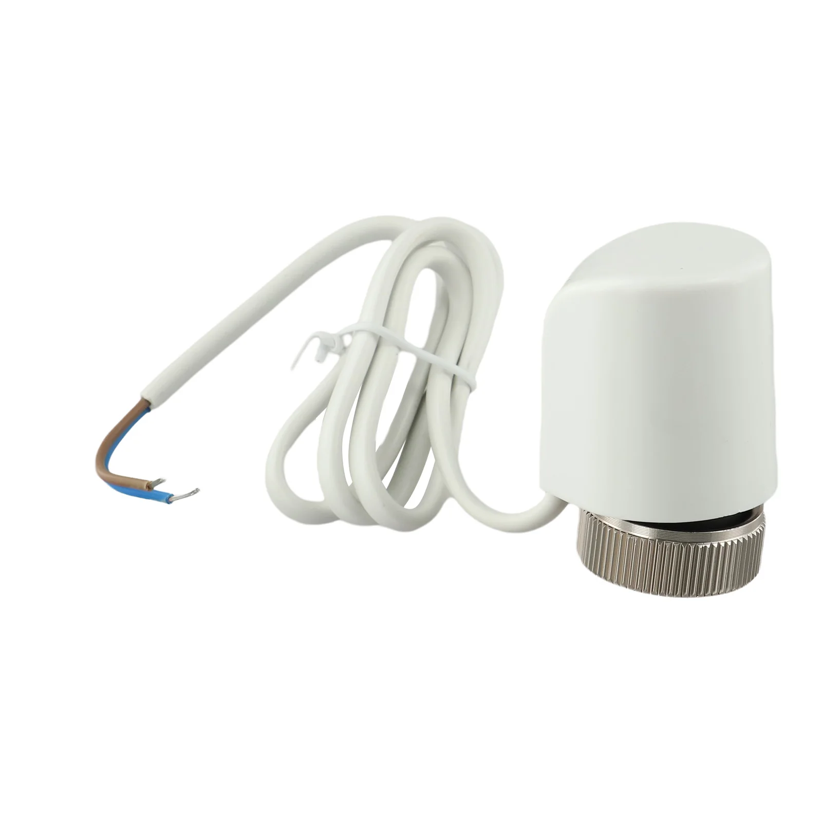 Electric Thermal Actuator AC230V M30x1.5mm For Floor Heating Radiator Valve Temperature Regulation White Normally Open