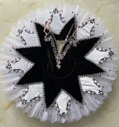 Women Adult Professional Black Platter Pancake Ballet Tutu Dress Outfit For Girls Kids Ballet Dress Dance Clothes Ballet Skirts