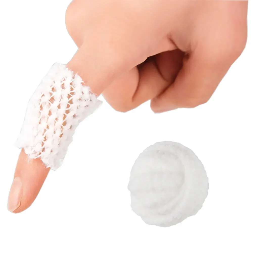 1 Roll Bandage Elastic Wound Dressing Net Breathable Tubular Retainer Stretch Elastic Gauze Bandage for Fingers Toes Wrist Elbow