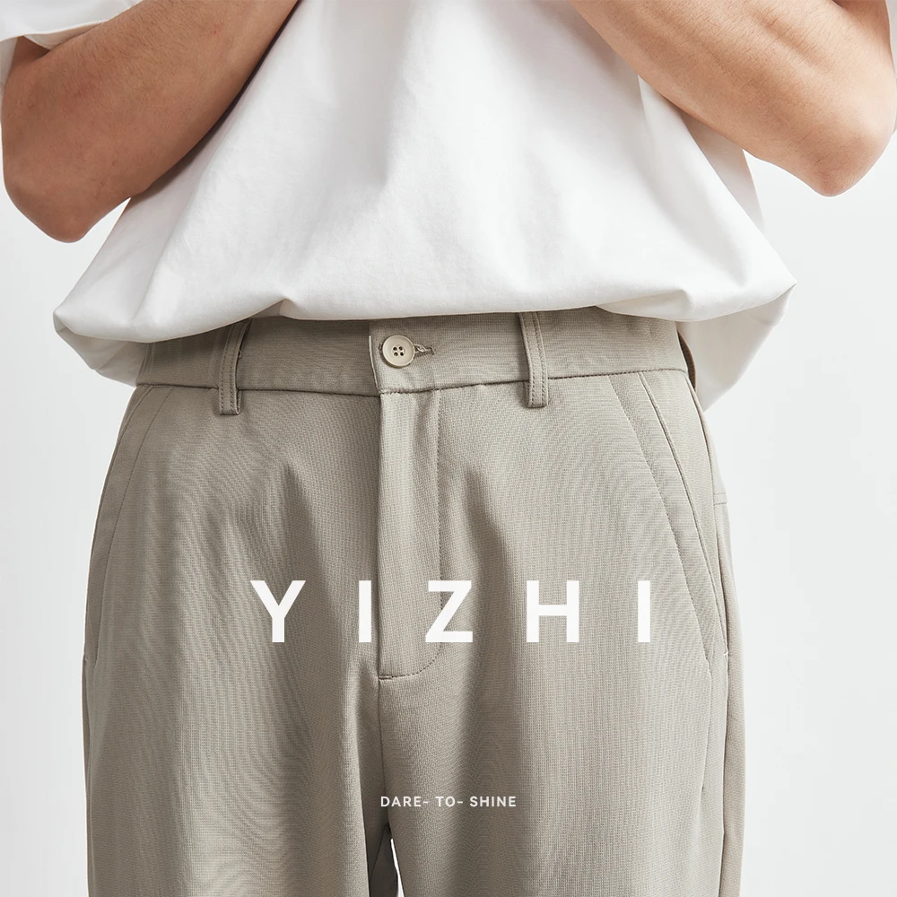 Tencel Casual Pants Summer 2025 New Straight Drape Loose Breathable Trousers All-match Fashion Korean Casual Suit Pants