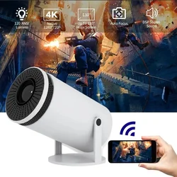 2024 New 4K Android 11 Dual Wifi6 200 ANSI Allwinner H713 BT5.0 1080P 1280*720P Home Cinema Outdoor portable Projetor