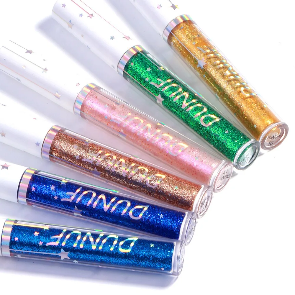 Sneldrogende Shimmer Eyeliner Vloeibare markeerstift Waterdicht Zweetbestendig Metallic Aegyosal potlood voor gloed