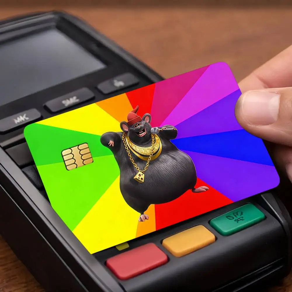 Musician B-Biggie Cheese Credit Skin Cover Card Stickers 4PCS Film Bus Pass Front Decoration Bank Debit Waterproof