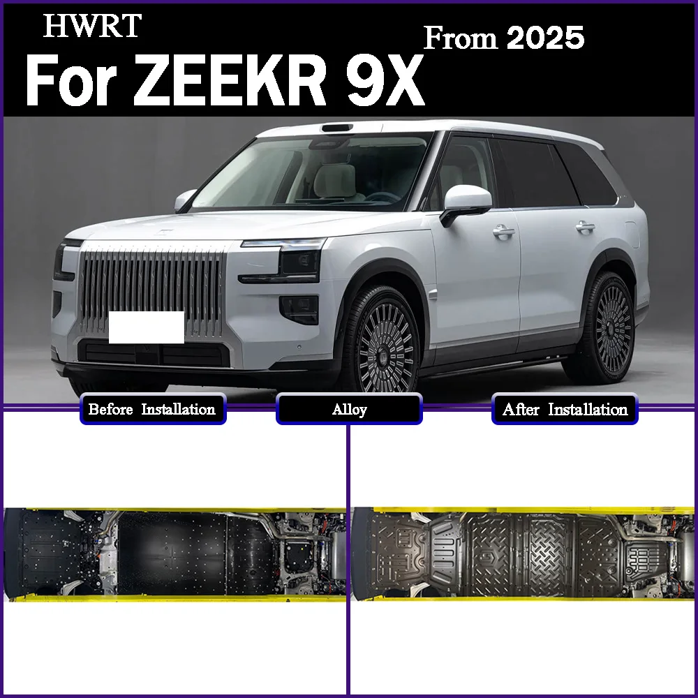 

For ZEEKR 9X 2025 288KM 300KM 380KM Protective Plate For Front Motor Rear Motor Front Battery Rear Batter Chassis Guard Board