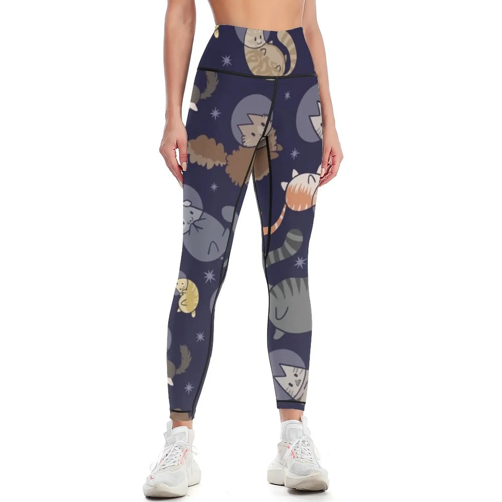 

Space Cats Leggings Sweatpants Leginsy push up Womens Leggings