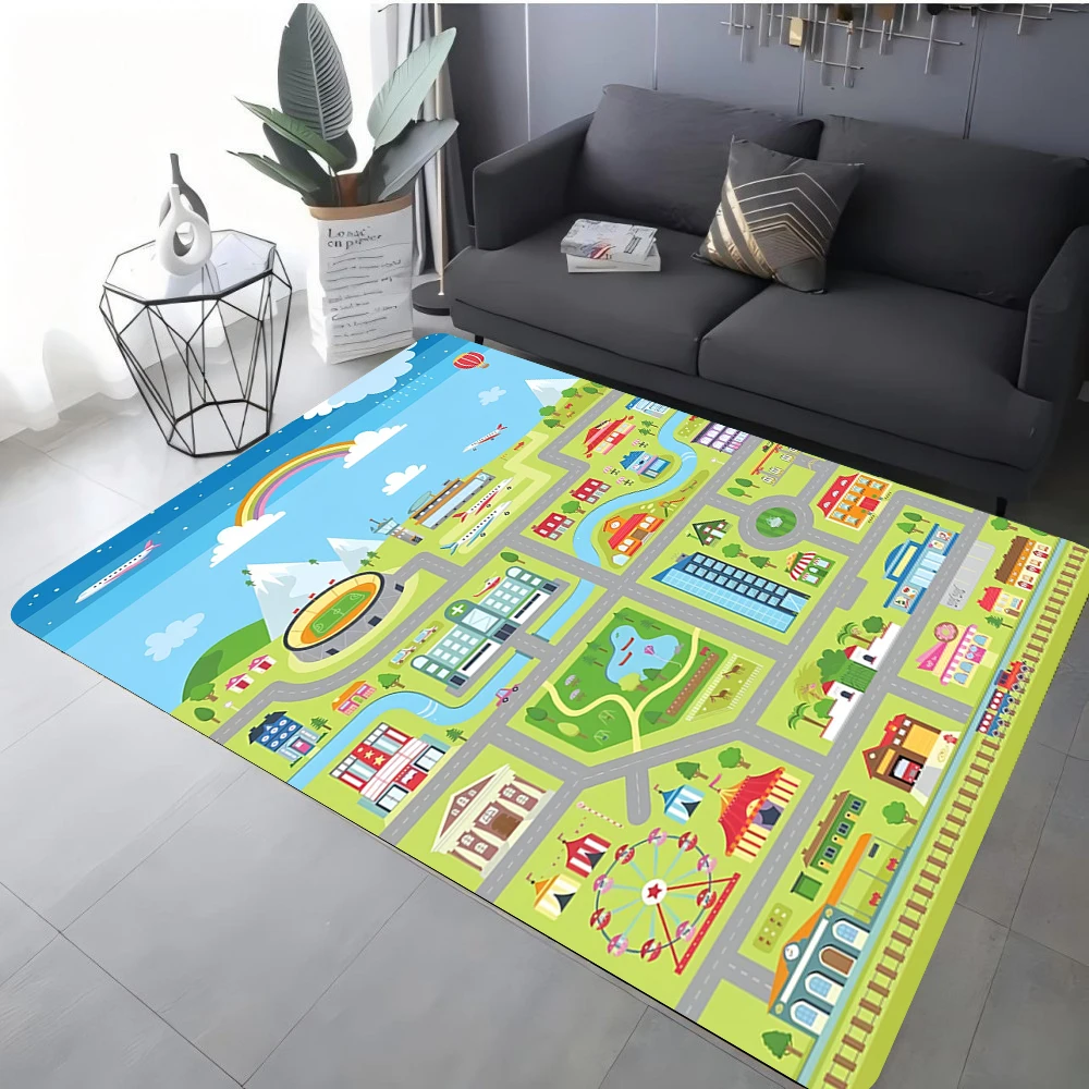 Kids' Traffic Road Play Mat — product detail 6