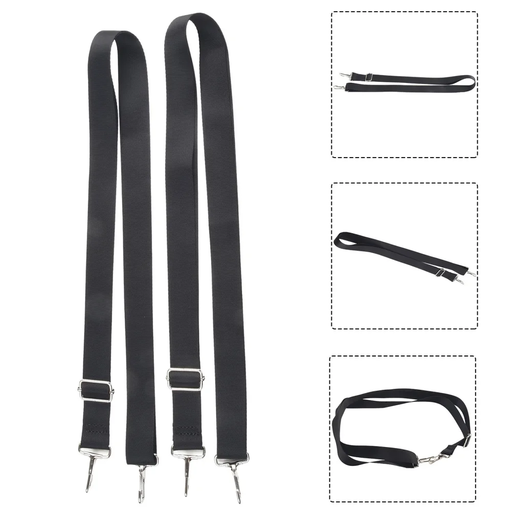 2 PCS Bimini Top Straps Adjustable Heavy Duty Bimini Top Straps With Double Snap Hooks Marine Grade Boat Webbing Straps