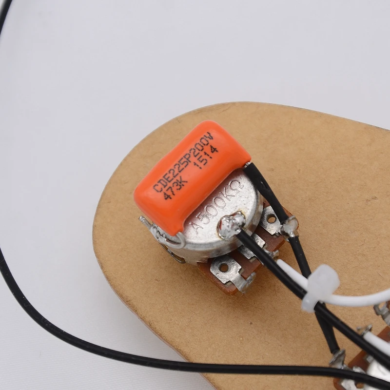 1 Set SSH Electric Guitar Wiring Harness ( 3x 500K Pots + 5-Way Switch + Jack ) for ST Guitar Kit