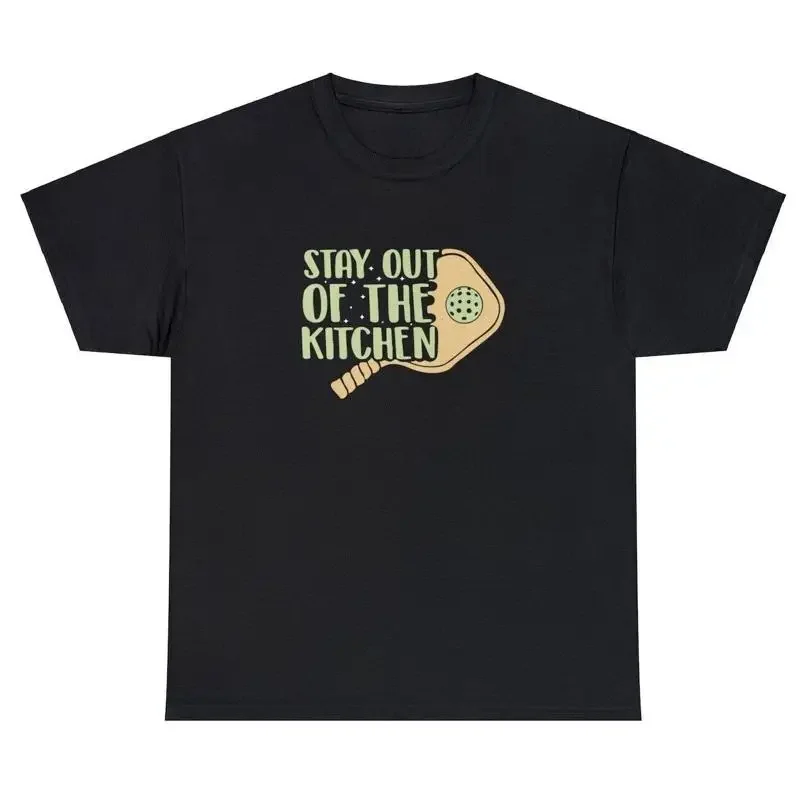 

Stay Out Of The Kitchen T Shirt Funny Pickleball Pun Lover Player Gift Game Tee