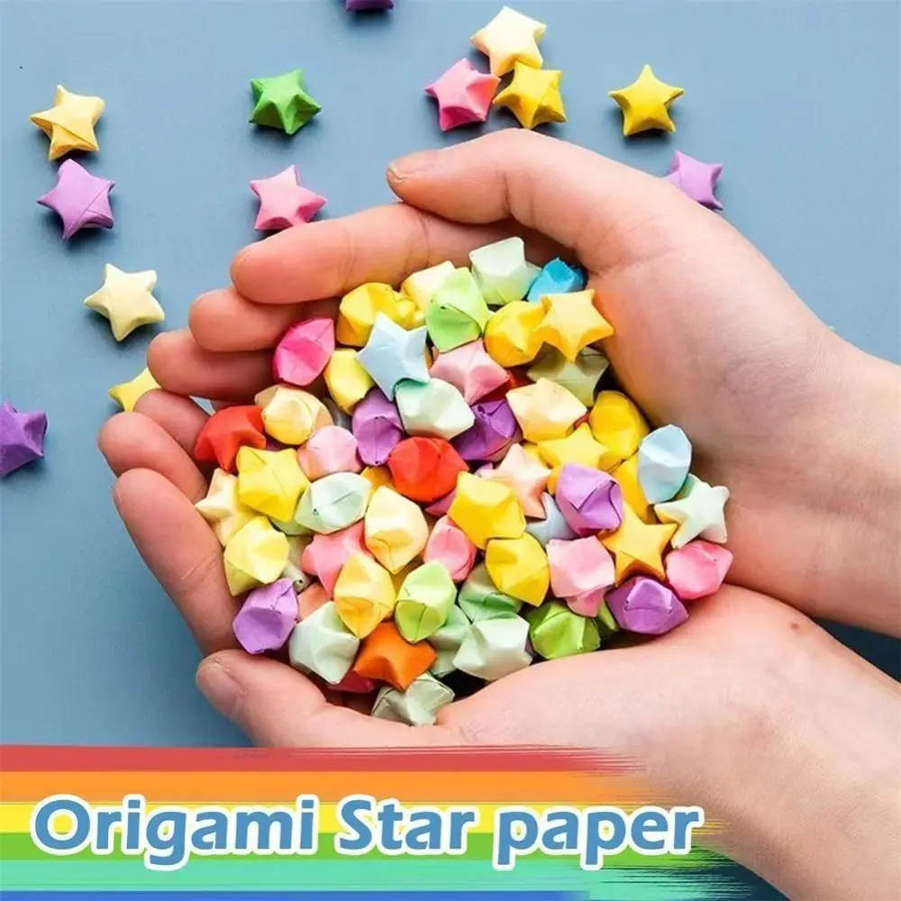 Pattern Decorative Paper Art Crafts Home Decoration Origami Stars Paper Strips Double Sided Lucky Star Diy Hand Arts Make